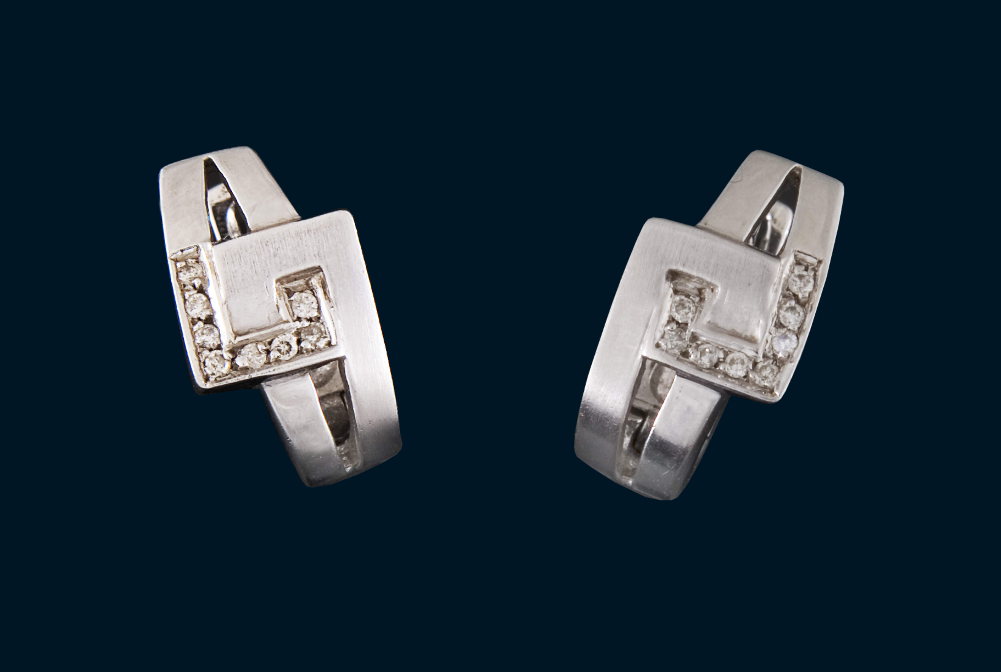 Paar Diamant-Ohrstecker