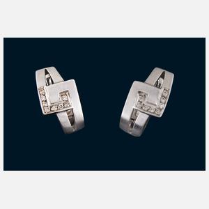 Paar Diamant-Ohrstecker