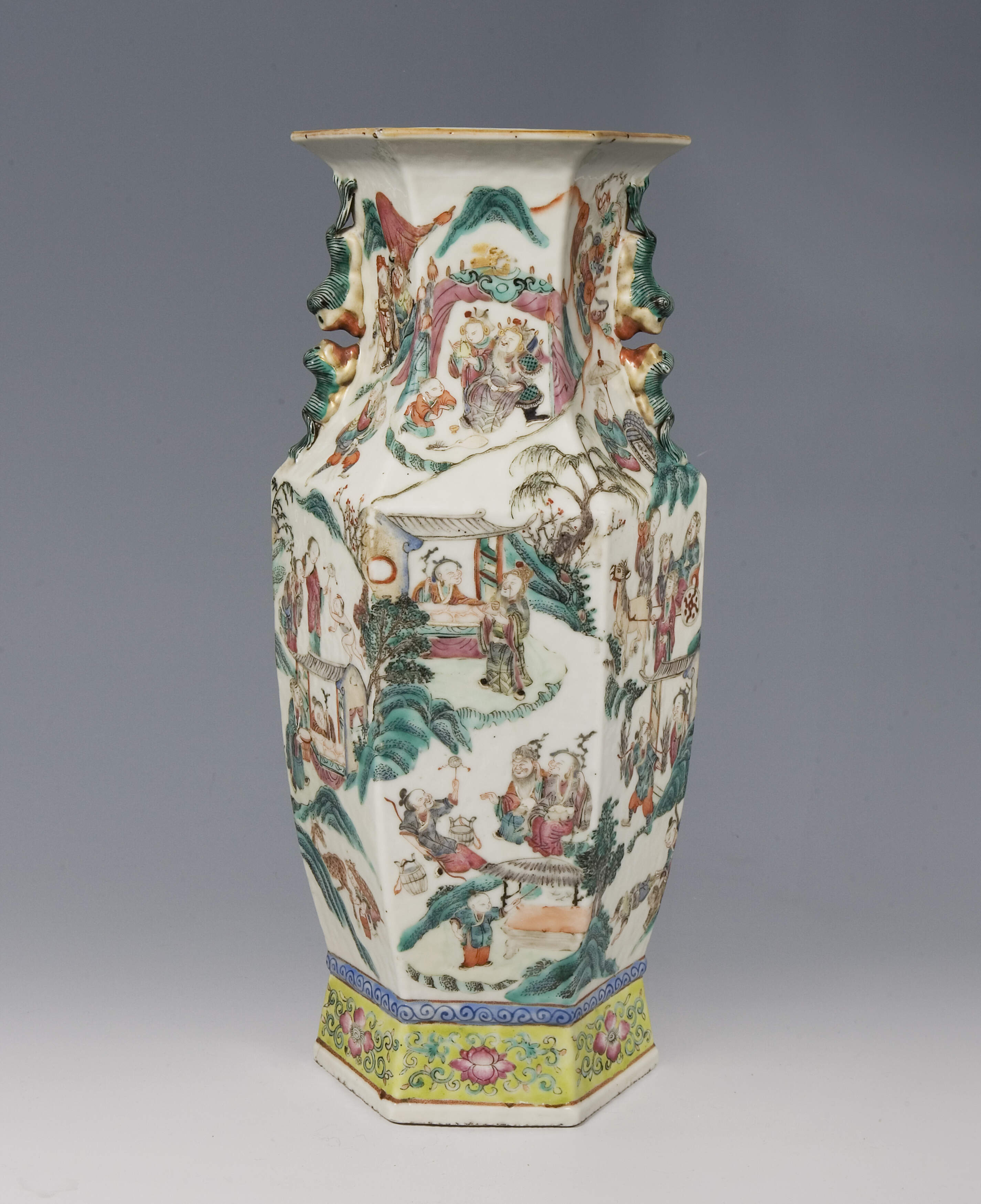 Große China-Vase, Qing-Dynastie 19. Jahrhundert