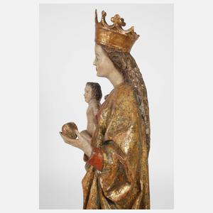 Spätgotische Madonna mit Kind
