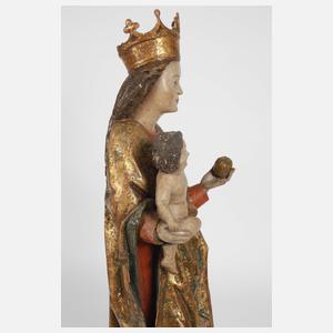 Spätgotische Madonna mit Kind