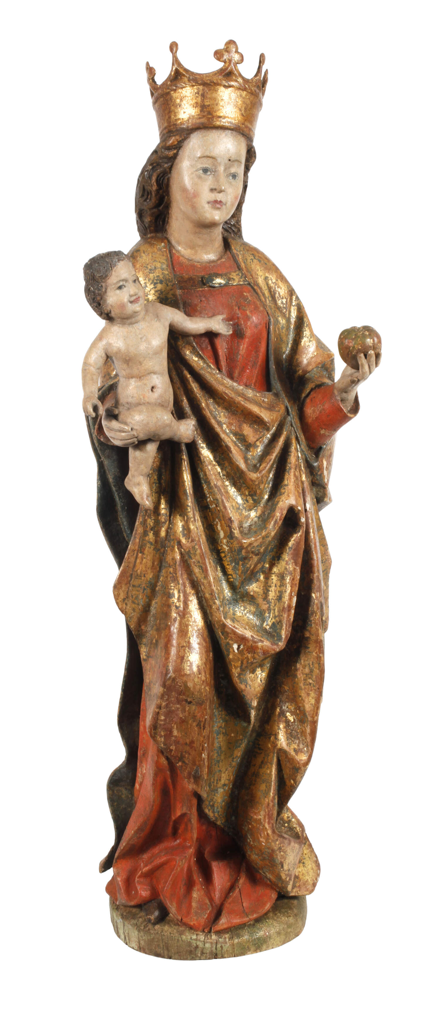 Spätgotische Madonna mit Kind