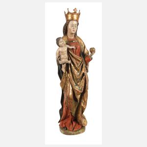 Spätgotische Madonna mit Kind