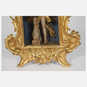 Tischvitrine mit Schmerzensmann