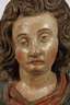 Heiligenfigur mit Flammenschwert