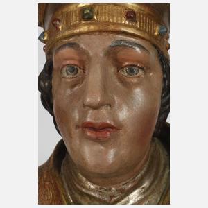 Geschnitzte Heiligenfigur