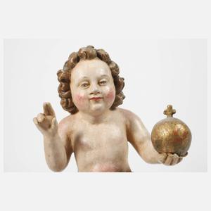 Christusknabe als Salvator Mundi