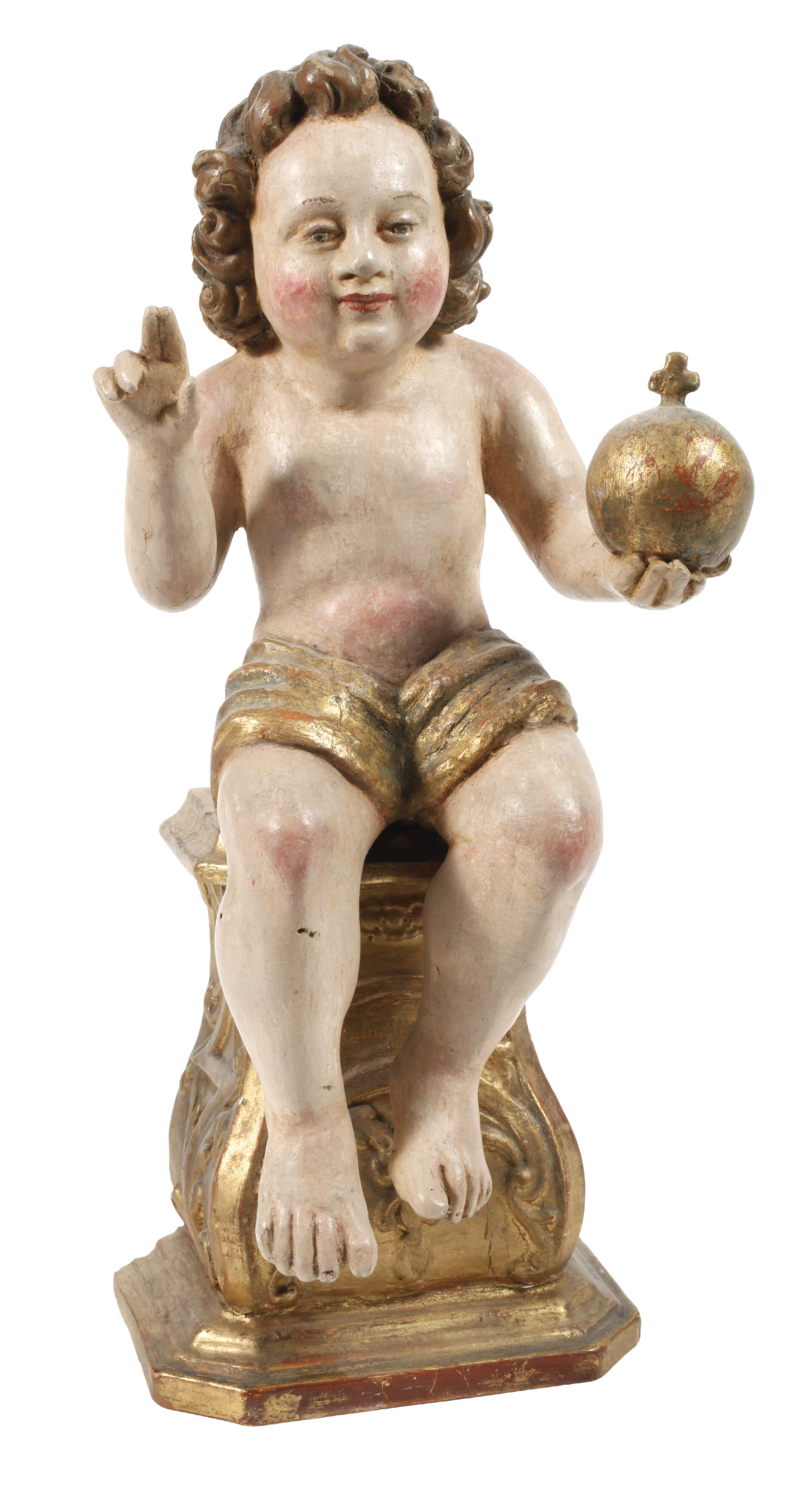 Christusknabe als Salvator Mundi