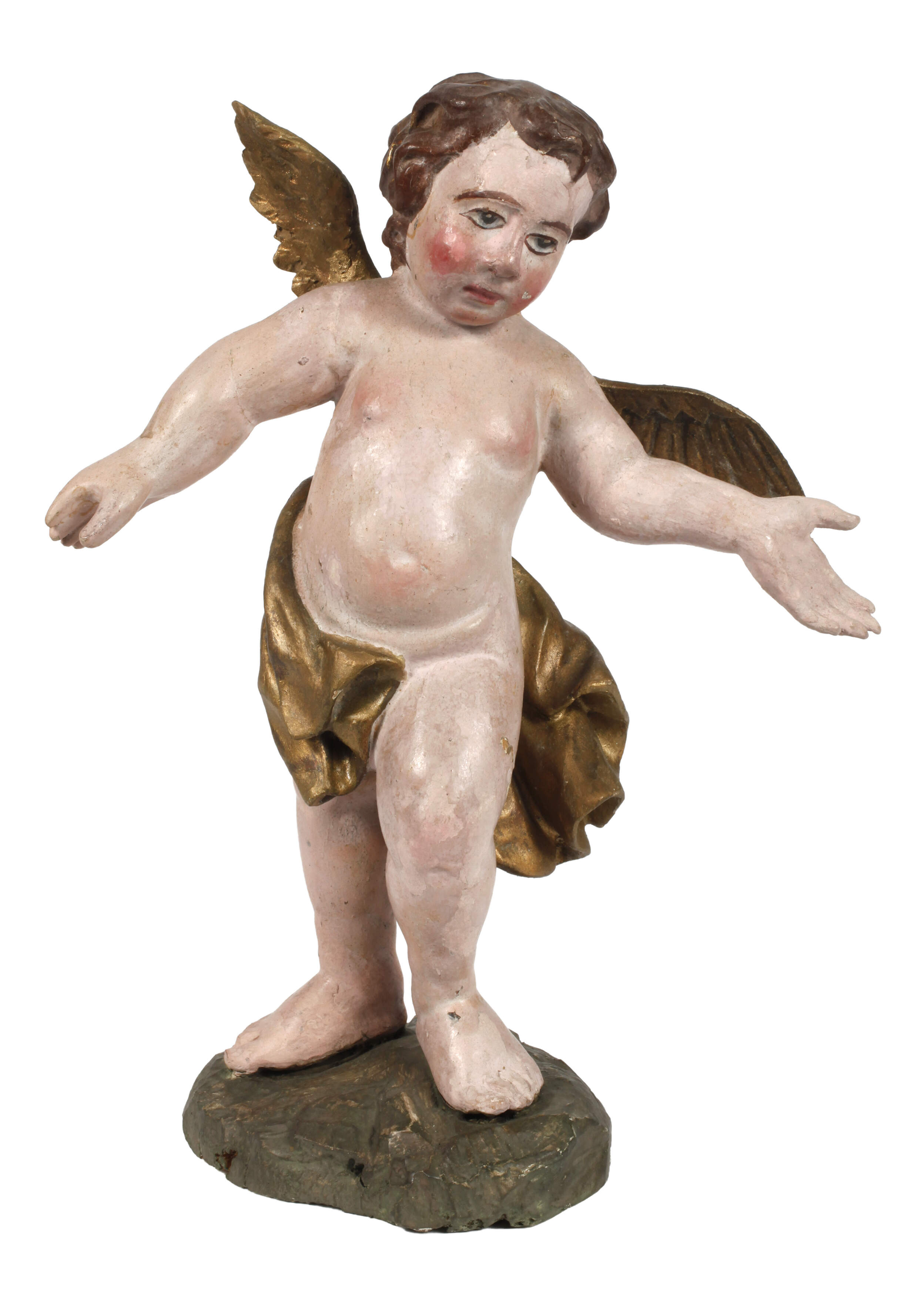 Geschnitzte Engelsfigur