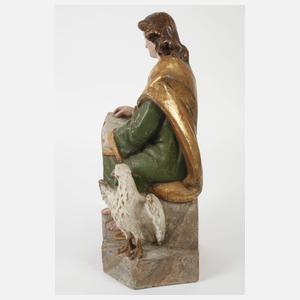 Geschnitzte Heiligenfigur