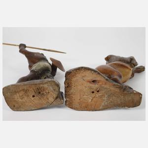 Geschnitztes Figurenpaar