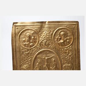 Reliefplatte mit christlichem Motiv