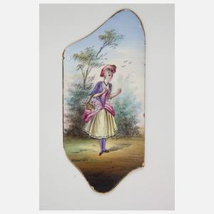 Paar Emailleminiaturen