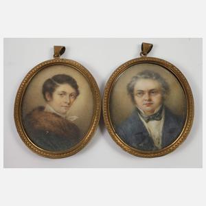 Konvolut Miniaturportraits