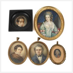 Konvolut Miniaturportraits