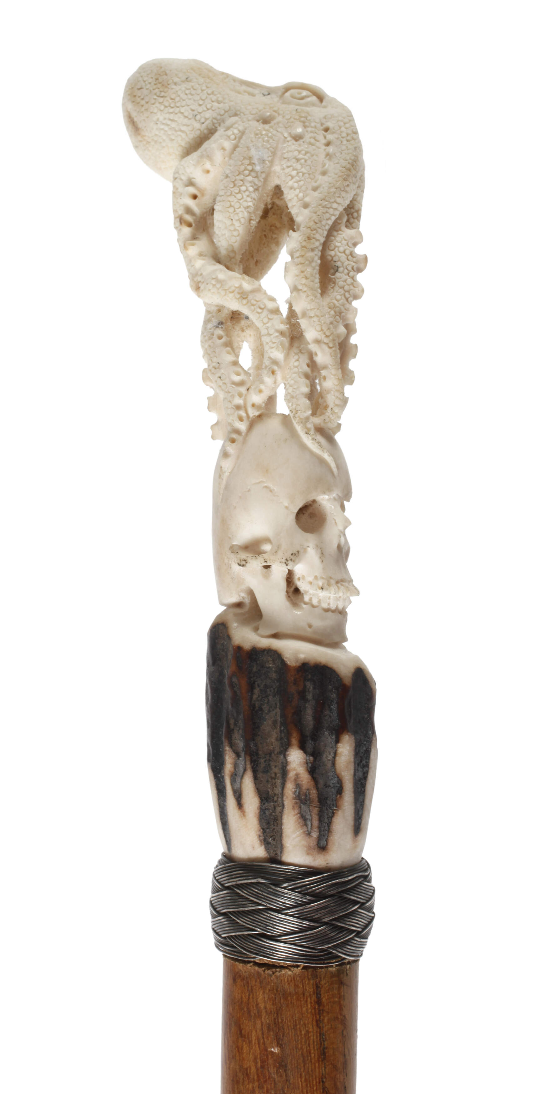 Spazierstock Memento mori
