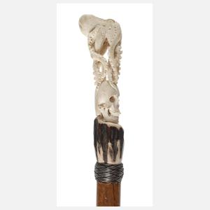 Spazierstock Memento mori