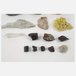 Kleine Mineraliensammlung