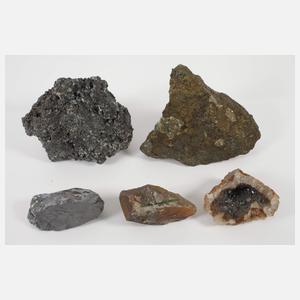 Kleine Mineraliensammlung