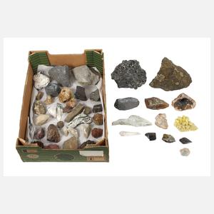 Kleine Mineraliensammlung