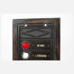 AEG-Aufzugschalttafel