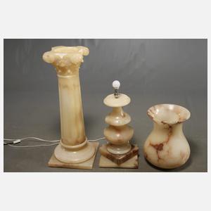 Stehlampe Alabaster
