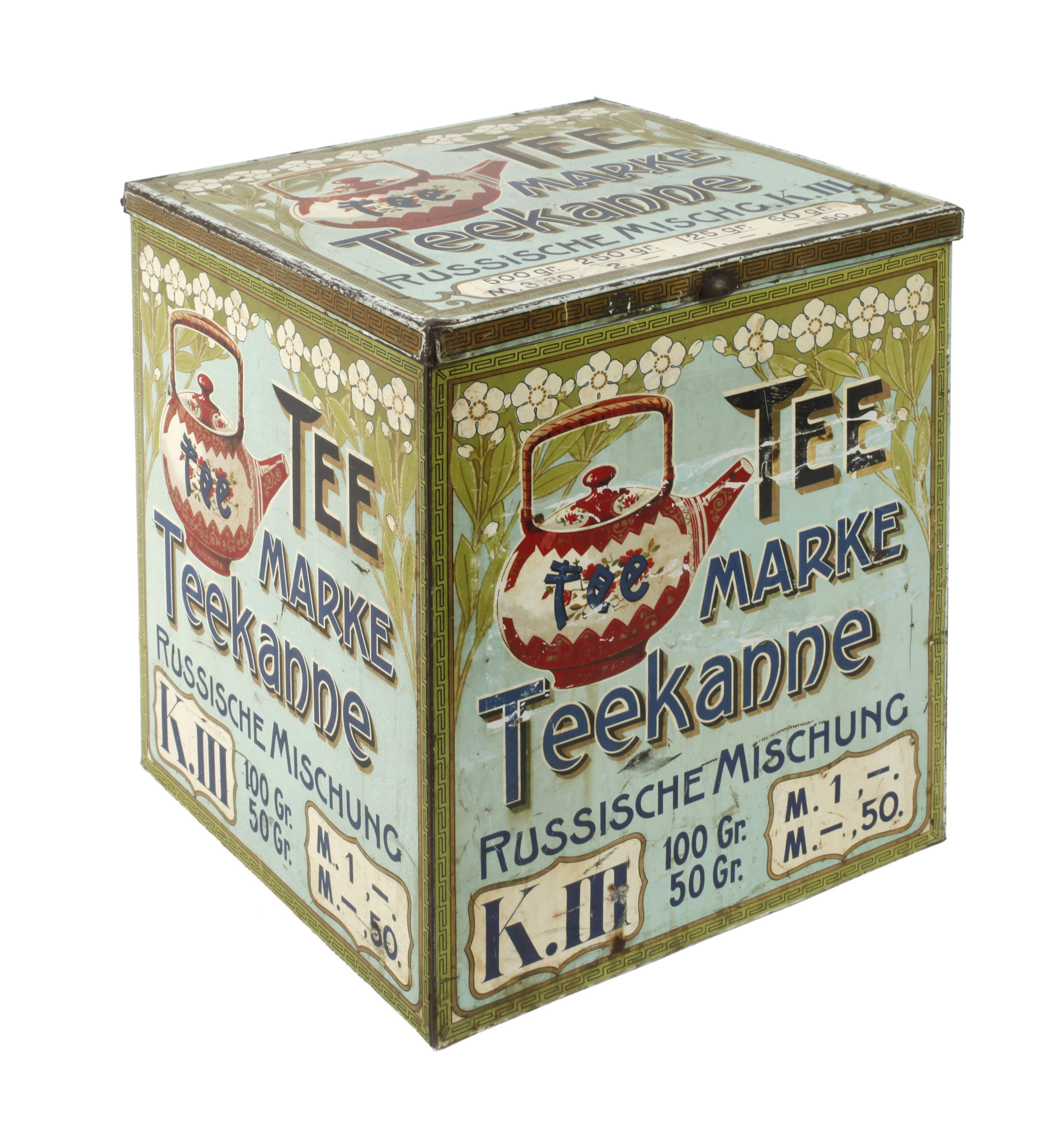 Werbedose Teekanne