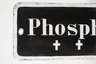 Warnschild Phosphor