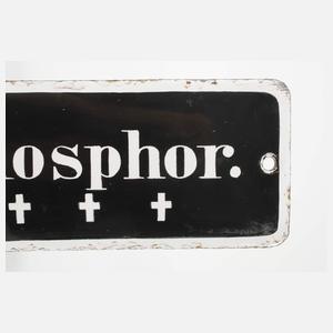 Warnschild Phosphor