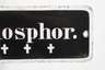 Warnschild Phosphor