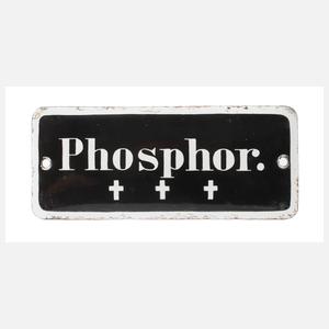 Warnschild Phosphor