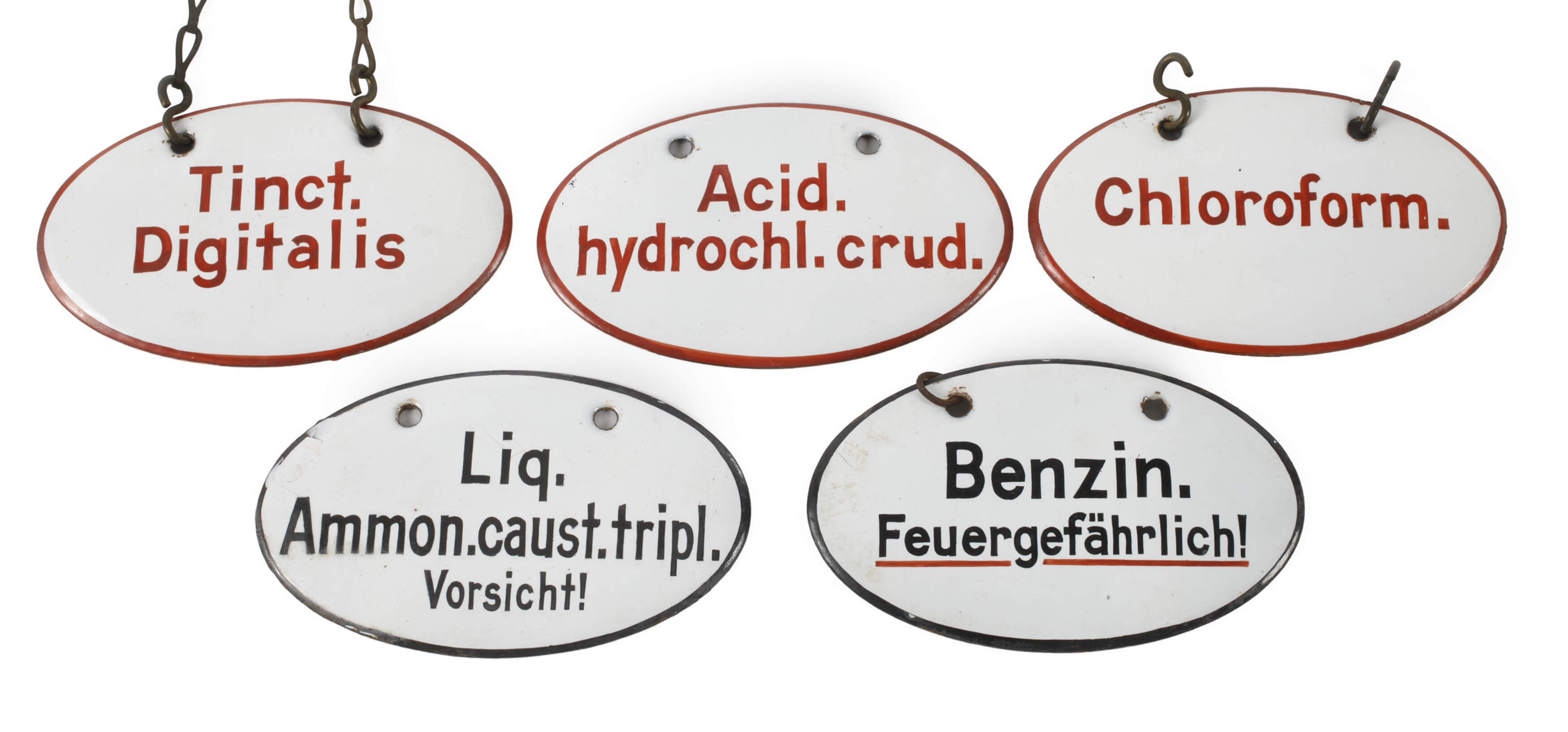 Konvolut Emailleschilder