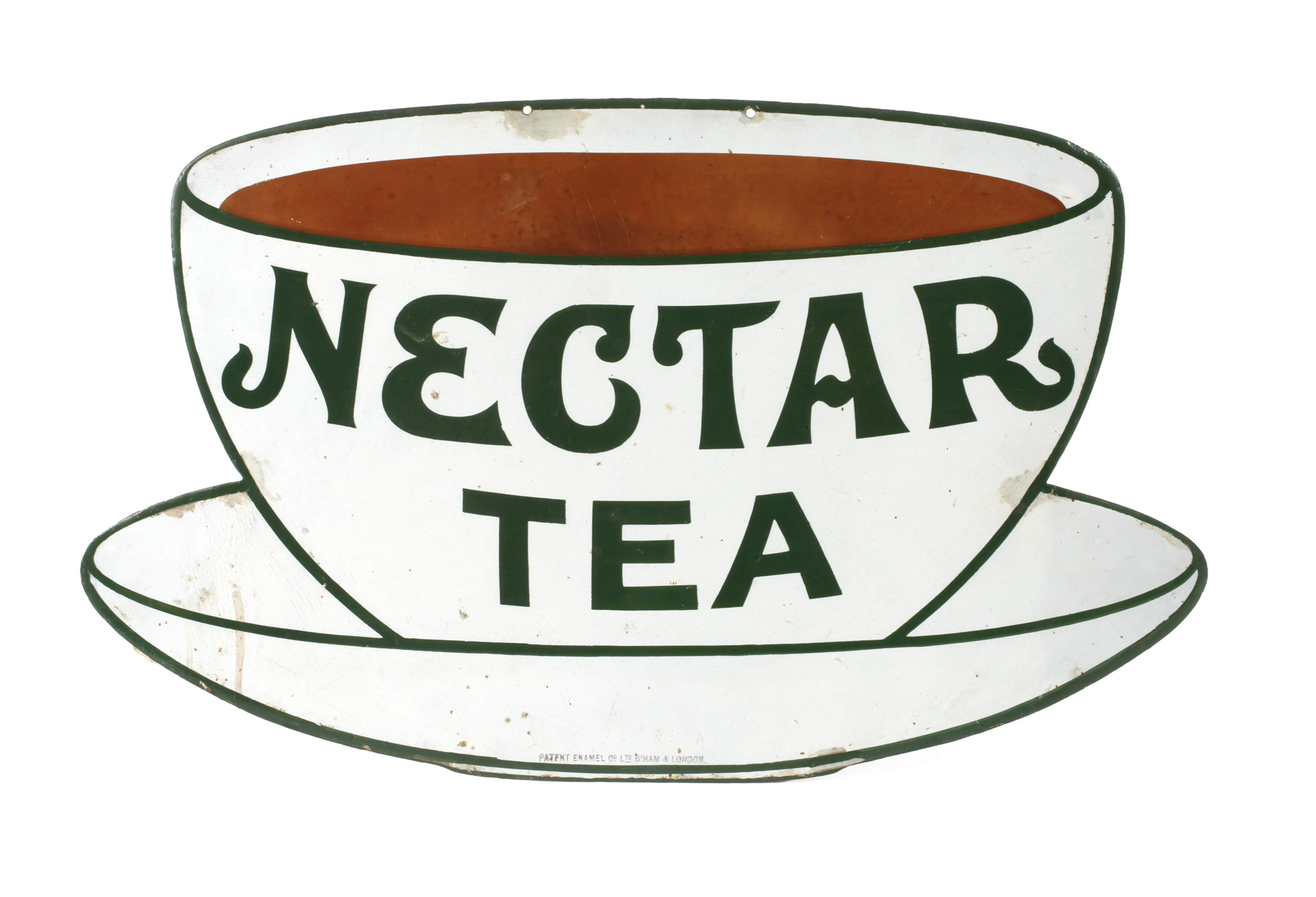 Emailleschild Nectar Tea