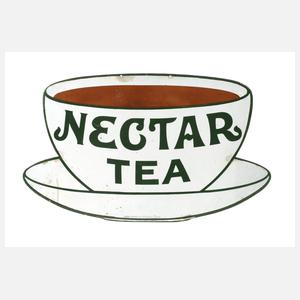 Emailleschild Nectar Tea