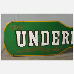 Emailleschild Underberg