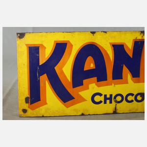 Emailleschild Kant Schokolade