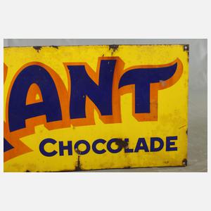 Emailleschild Kant Schokolade