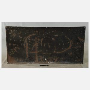 Emailleschild Sarotti Schokolade