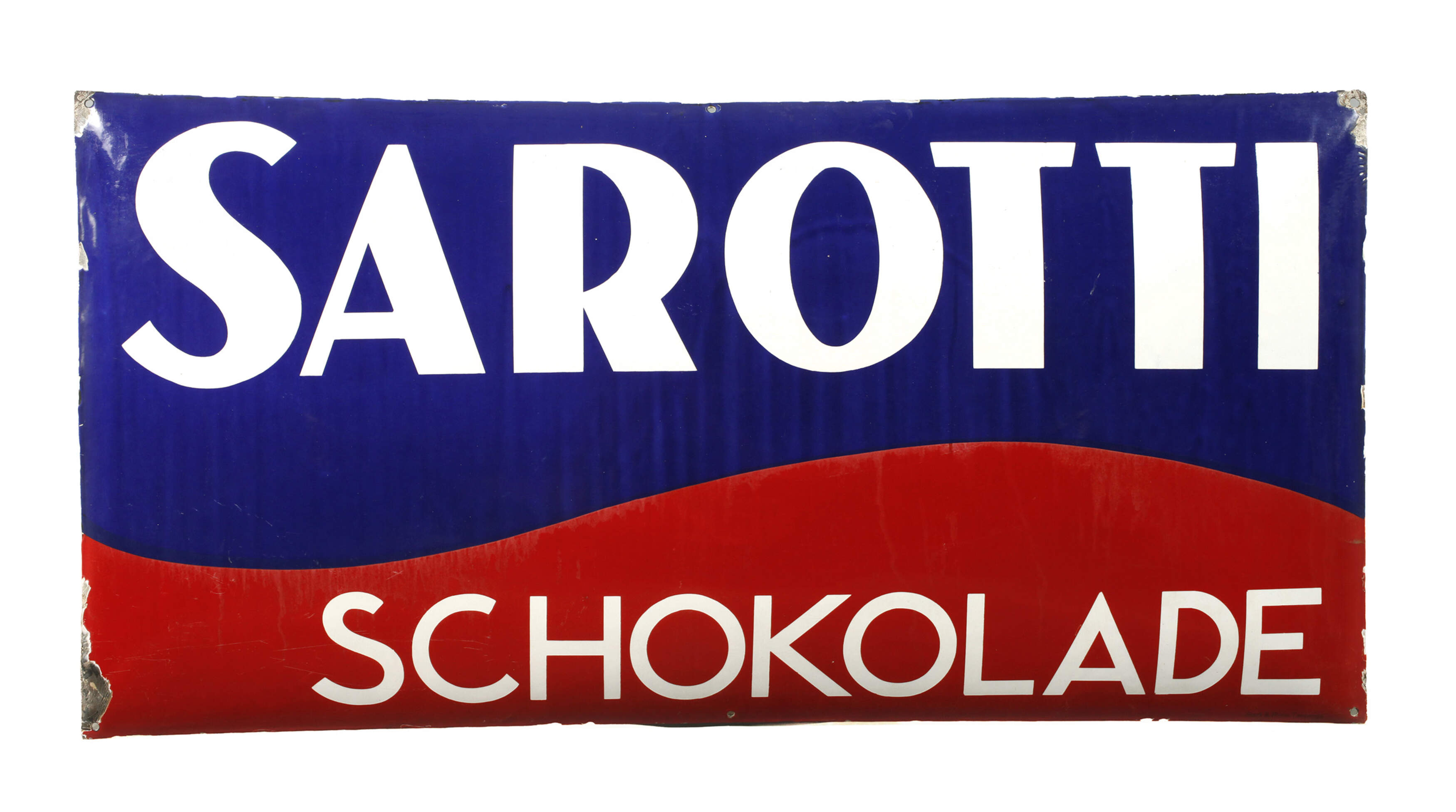 Emailleschild Sarotti Schokolade