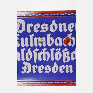 Emailleschild Dresdner Waldschlösschen-Brauerei