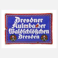 Emailleschild Dresdner Waldschlösschen-Brauerei111