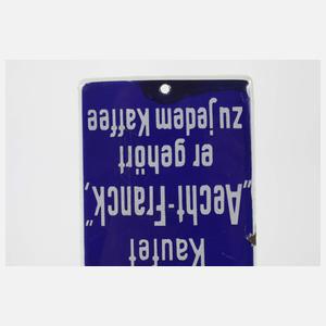 Türschild Aecht Franck