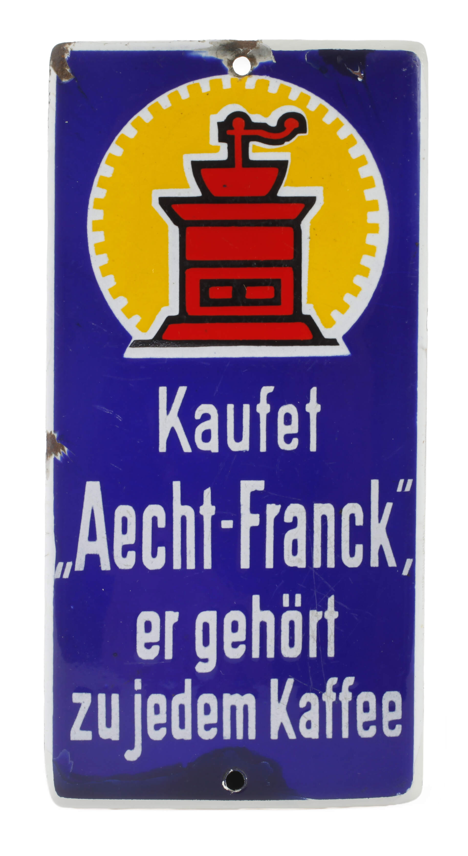 Türschild Aecht Franck