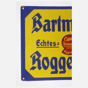 Emailleschild Bartmann