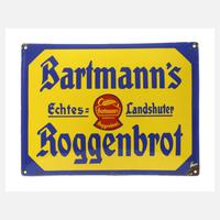 Emailleschild Bartmann111