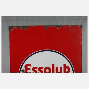 Emailleschild "Essolub"