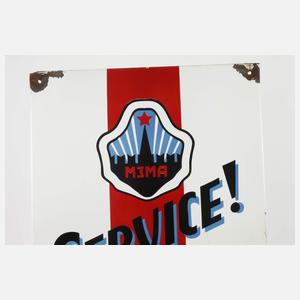 Emailleschild Moskwitsch