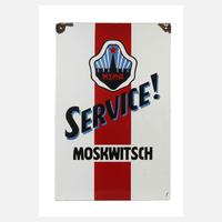 Emailleschild Moskwitsch111
