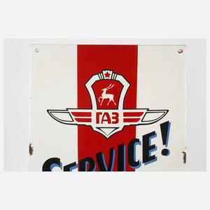 Emailleschild Wolga
