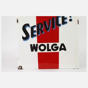 Emailleschild Wolga